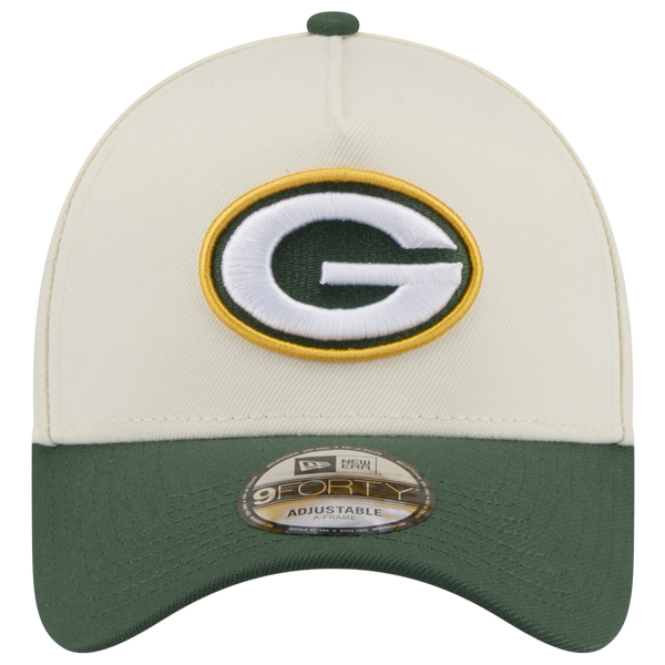 New Era NFL 9FORTY A-Frame Cap - Adult - Chrome/Green - Image 2