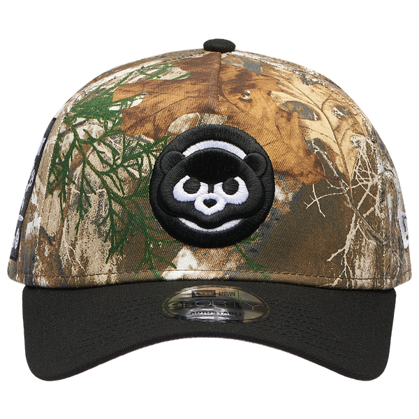 New Era Cubs 940 A-Frame RealTree Cap - Adult - Camo/Black - Image 2