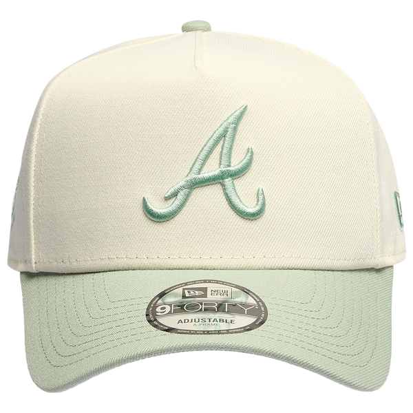 New Era Braves 940 A-Frame Cap - Adult - Chrome/Green - Image 2