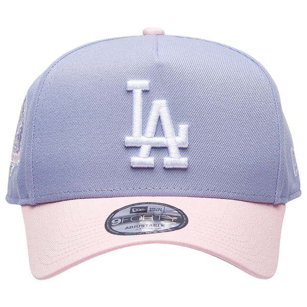 New Era Dodgers 940 A-Frame Cap - Adult - Purple/Pink - Image 2