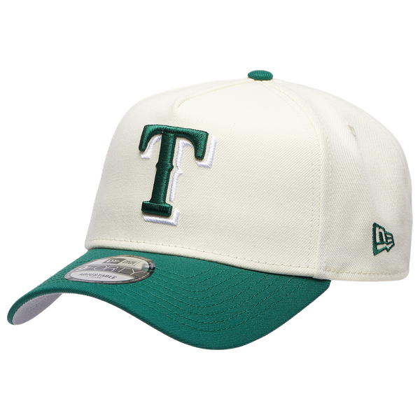 New Era Rangers 940 A-Frame Cap - Adult - Chrome/Green
