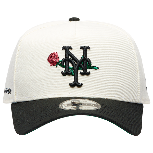 New Era NE MLB 940AF Rose Cap - Adult - White/Black - Image 2