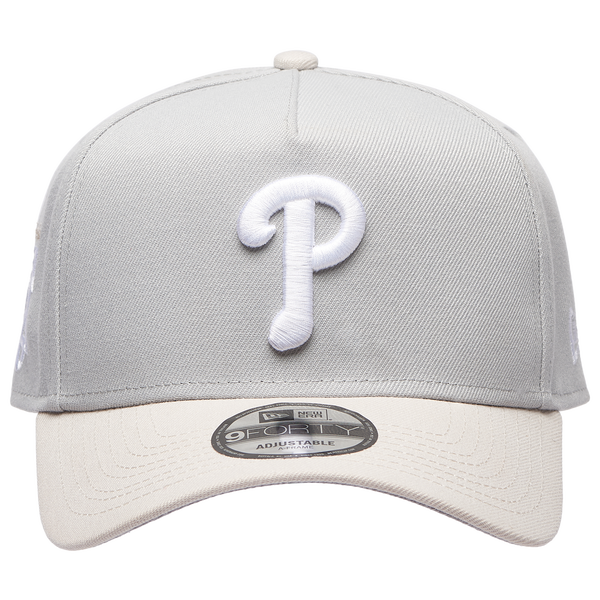 New Era MLB 940 A-Frame Cap - Adult - Gray/Silver - Image 2