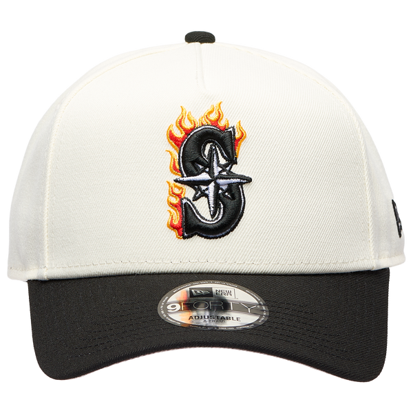 New Era MLB 940 A-Frame Flame Cap - Adult - White/Black - Image 2