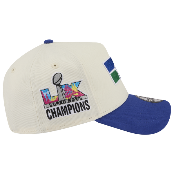 New Era NFL 9FORTY A-Frame Cap - Adult - Blue/Chrome - Image 5