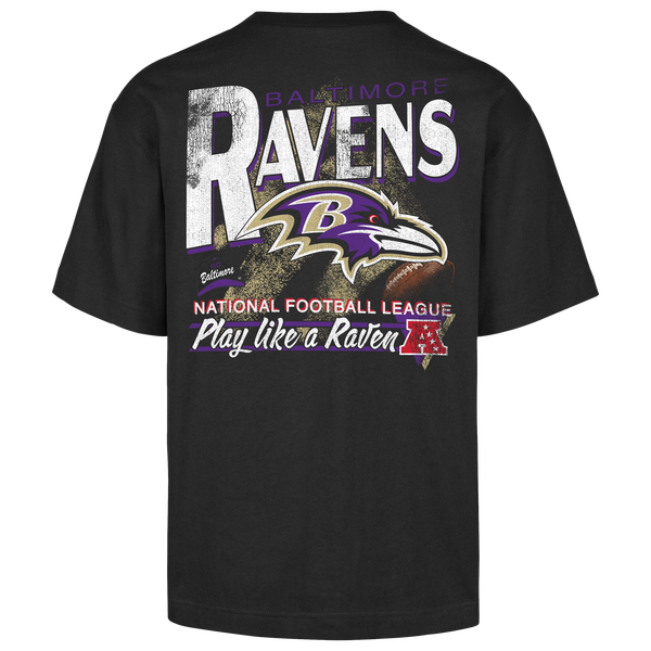 47 Brand NFL Baltimore Ravens Bar S/S T-Shirt - Men's - Black - Image 2