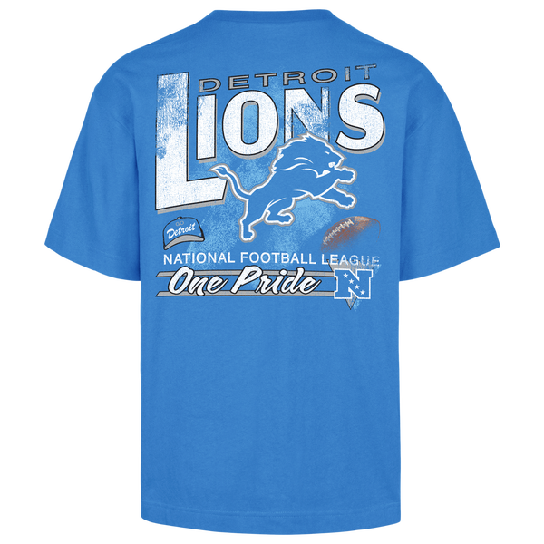 47 Brand NFL Detroit Lions Bar S/S T-Shirt - Men's - Blue Raz - Image 2