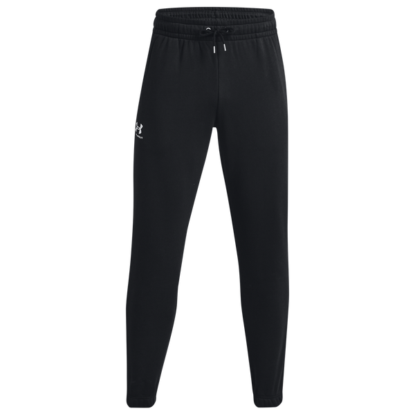 Under Armour Essential Fleece Joggers - Men's - White/Black - Image 2