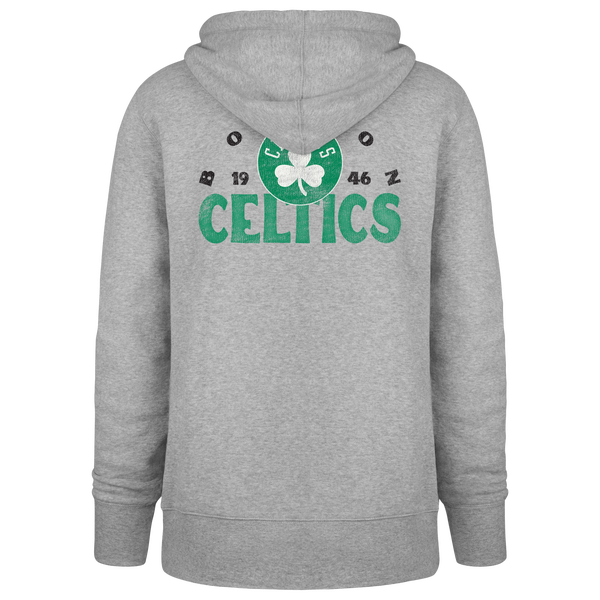 47 Brand Celtics Arcitext Headline Hoodie - Men's - Slate Gray - Image 2