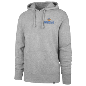 47 Brand Knicks Arcitext Headline Hoodie - Men's - Slate Gray