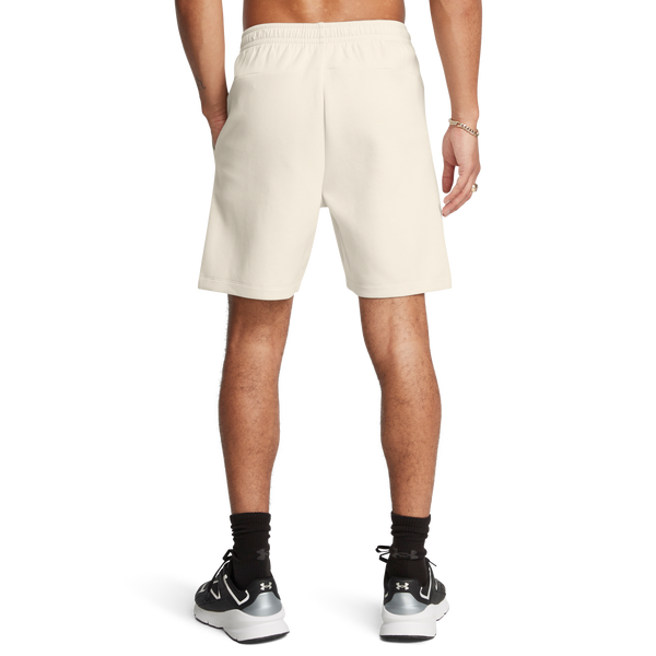 Under Armour Unstoppable Fleece Shorts - Men's - Summit White/Black - Image 2
