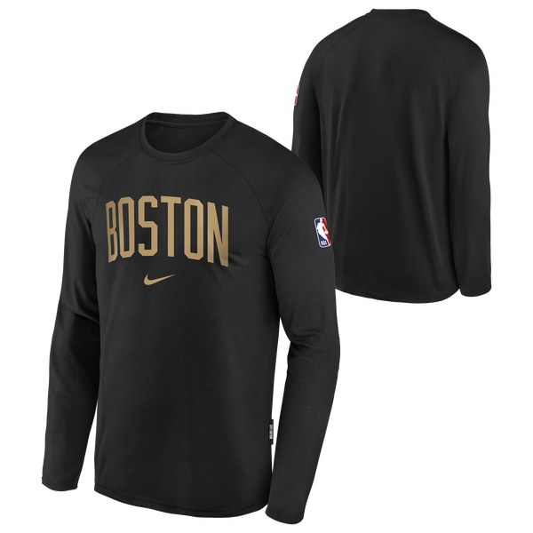 Outerstuff Celtics Long Sleeve T-Shirt - Boys' Grade School - Black - Image 3