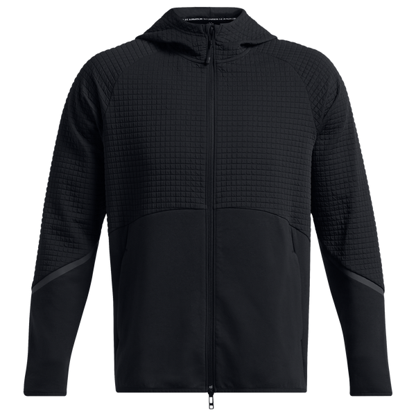 Under Armour Unstoppable Fleece Grid Full-Zip - Men's - Black/Black - Image 3