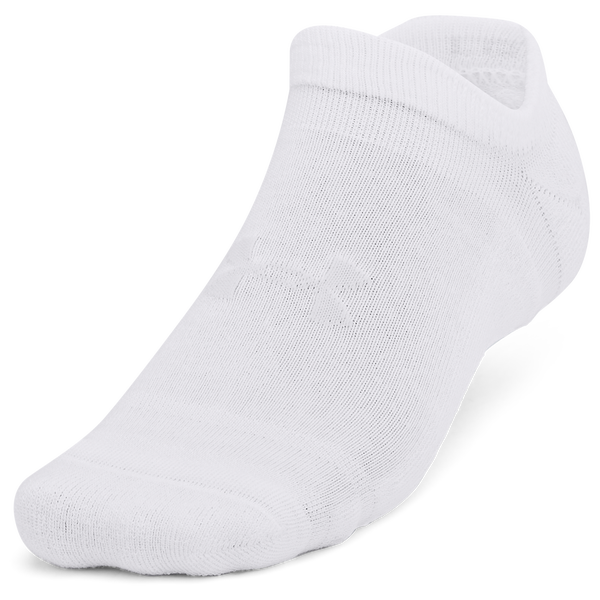Under Armour Essential Cushion 6 Pack No Show Socks - Men's - Halo Grey/White/White - Image 2