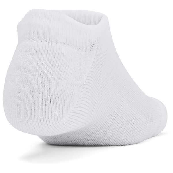 Under Armour Essential Cushion 6 Pack No Show Socks - Men's - Halo Grey/White/White - Image 4