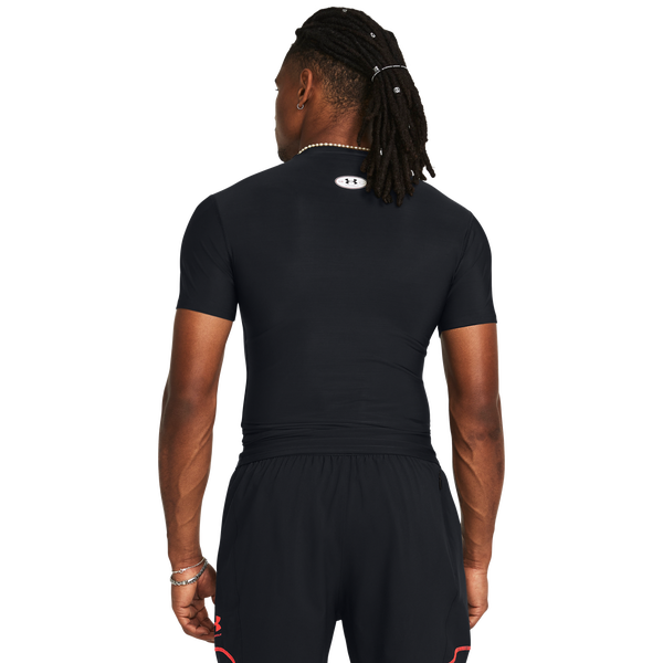 Under Armour Heatgear OG Compression Short Sleeve - Men's - Black/White - Image 5