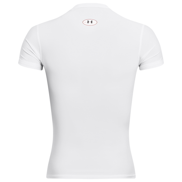 Under Armour Heatgear OG Compression Short Sleeve - Men's - White/Black - Image 3