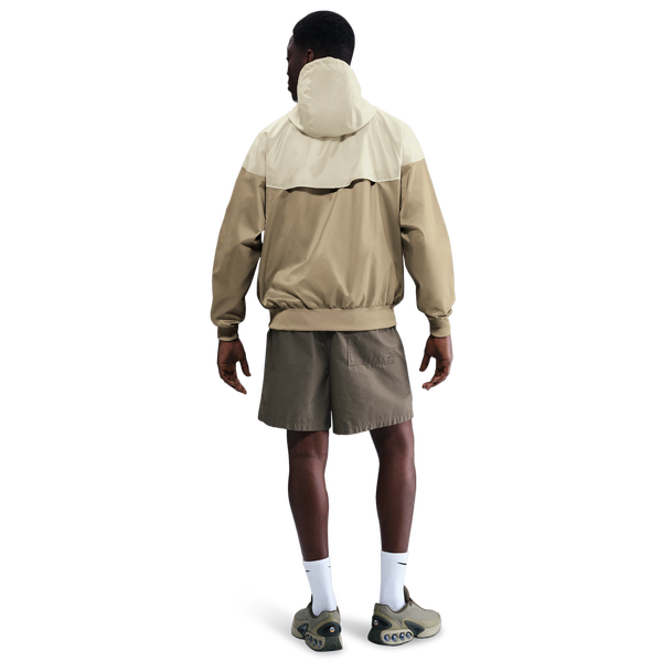 Nike Woven Windrunner Lined Hooded Jacket - Men's - Parachute Beige/Lt Khaki/White - Image 4