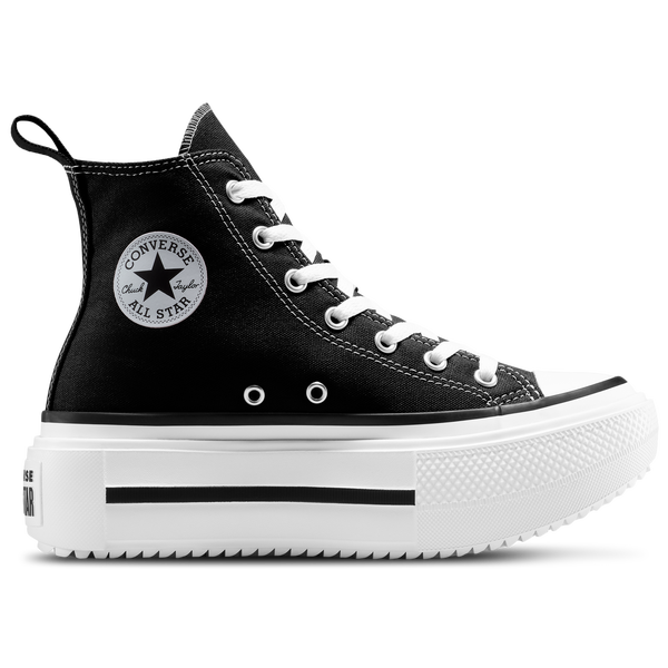 Converse Chuck Taylor All Star Lift Double Stack - Girls' Grade School - Black/White