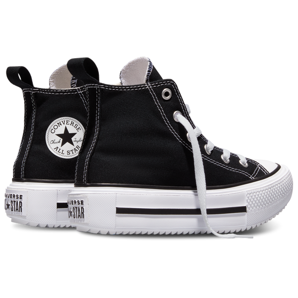 Converse Chuck Taylor All Star Lift Double Stack - Girls' Preschool - Black/White - Image 3
