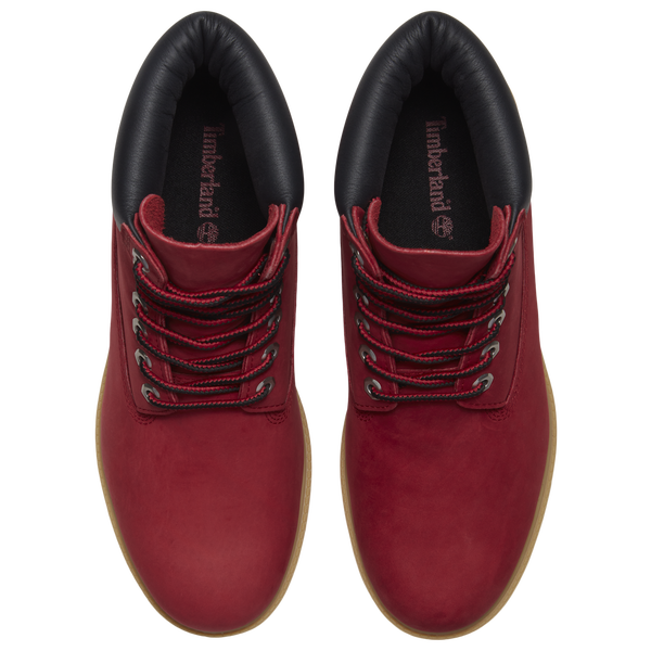 Timberland 6" Hairy Suede Premium Waterproof Boots - Men's - Red/Dark Red - Image 4