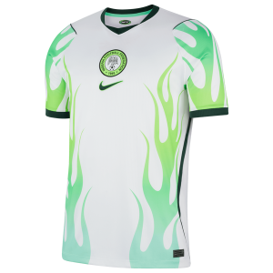 Nike Nigeria Away Replica Stadium Jersey - Men's - White/Green Glow/Black