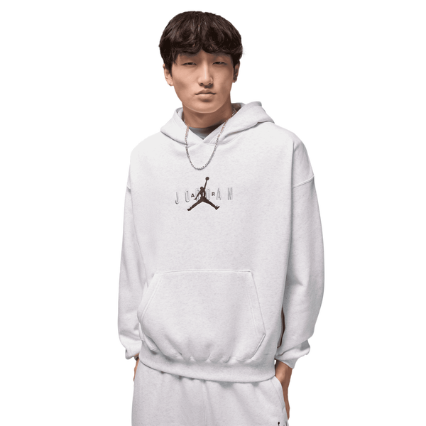 Jordan Brooklyn Oversize Stretch Pullover Hoodie - Men's - Heather/Black