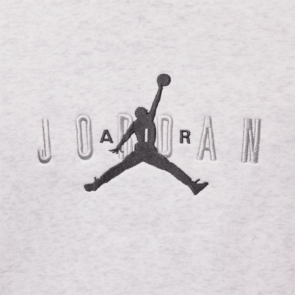 Jordan Brooklyn Oversize Stretch Pullover Hoodie - Men's - Heather/Black - Image 5