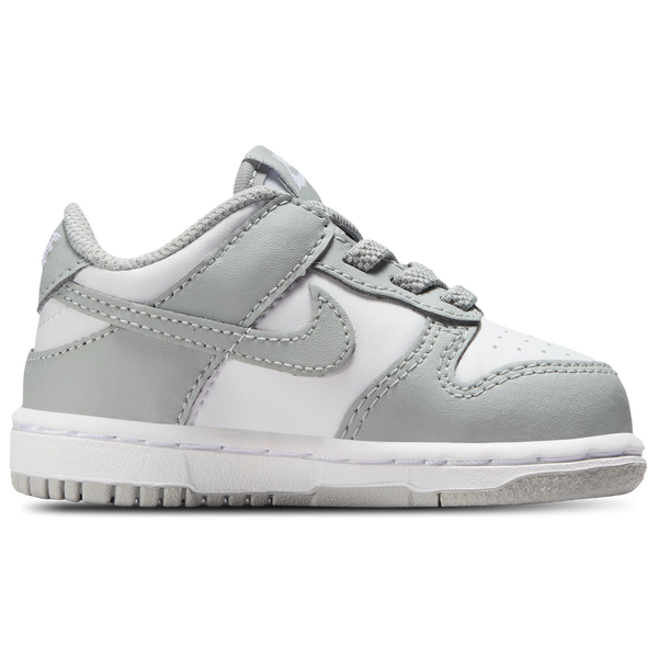Nike Dunk Low - Boys' Toddler - White/Light Smoke Grey/White