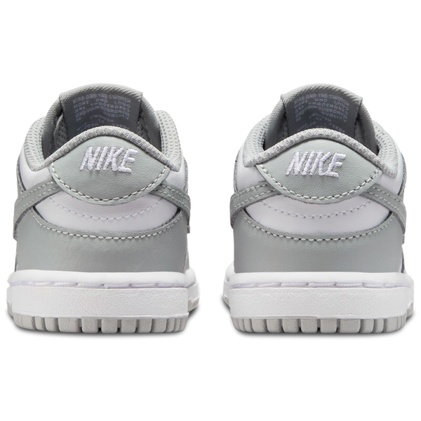 Nike Dunk Low - Boys' Toddler - White/Light Smoke Grey/White - Image 3