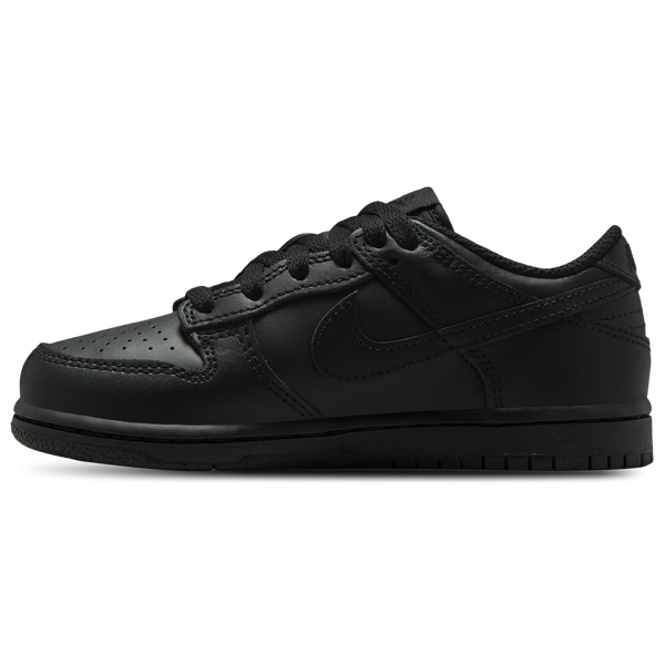 Nike Dunk Low - Boys' Preschool - Black/Black - Image 2
