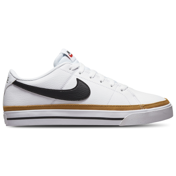 Nike Court Legacy Low - Women's - White/Black/Desert Orchre