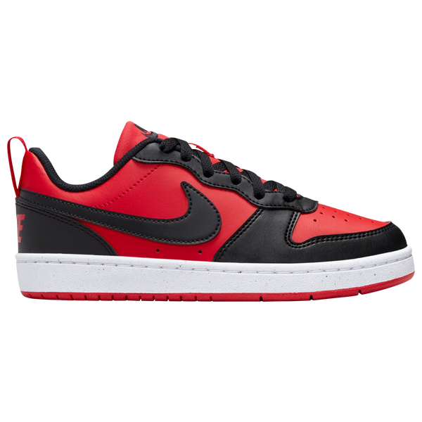 Nike Court Borough Low Recraft - Boys' Grade School - Red/Black/White - Image 2