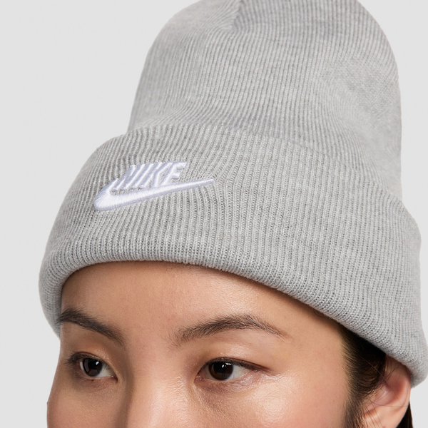 Nike Peak Futura Beanie - Adult - White/Grey - Image 4