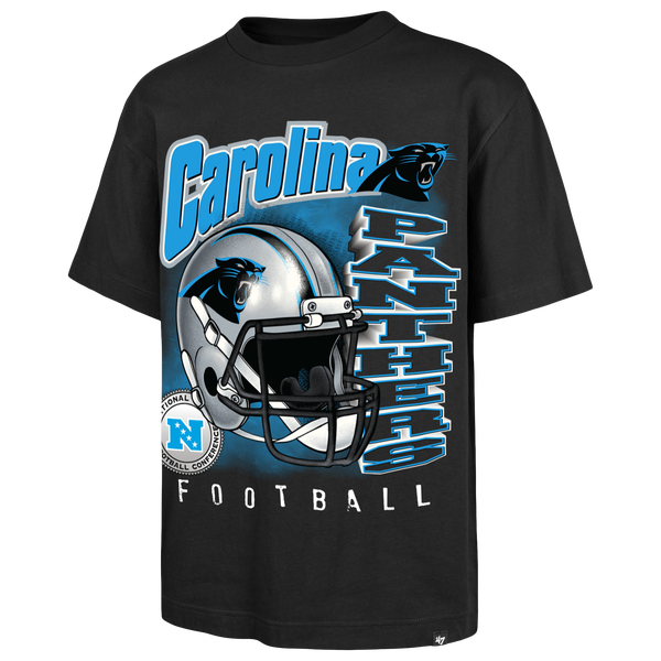 47 Brand NFL Panthers Chorme Burst T-Shirt - Men's - Black