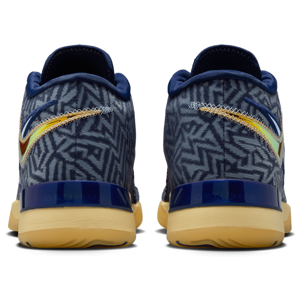 Nike LBJ Nxxt Genisus - Men's - Midnight Navy/Lt Armory Blue/Soft Yellow - Image 3