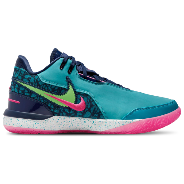 Nike Zoom LeBron NXXT Gen Amped - Men's - Green/Navy/Pink - Image 2