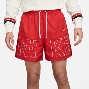 Nike Woven Monogram Flow Shorts - Men's - White/Red