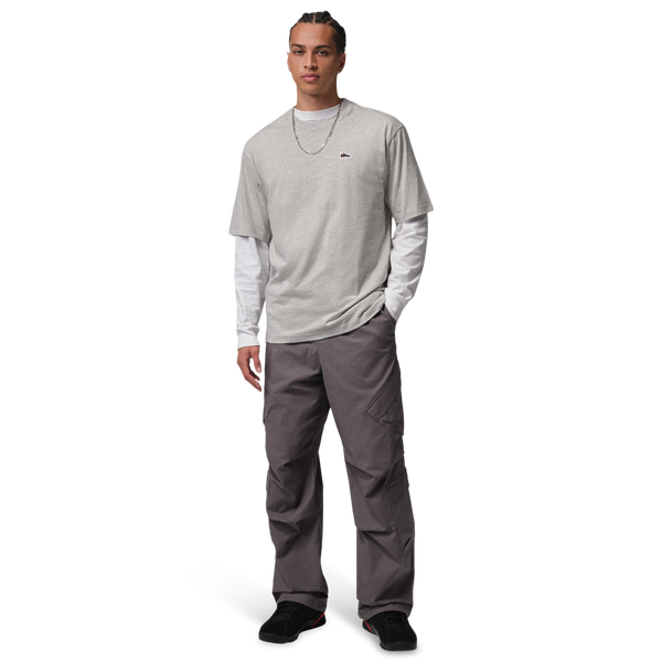 Jordan Sneaker Patch Short Sleeve Crew - Men's - Grey - Image 5