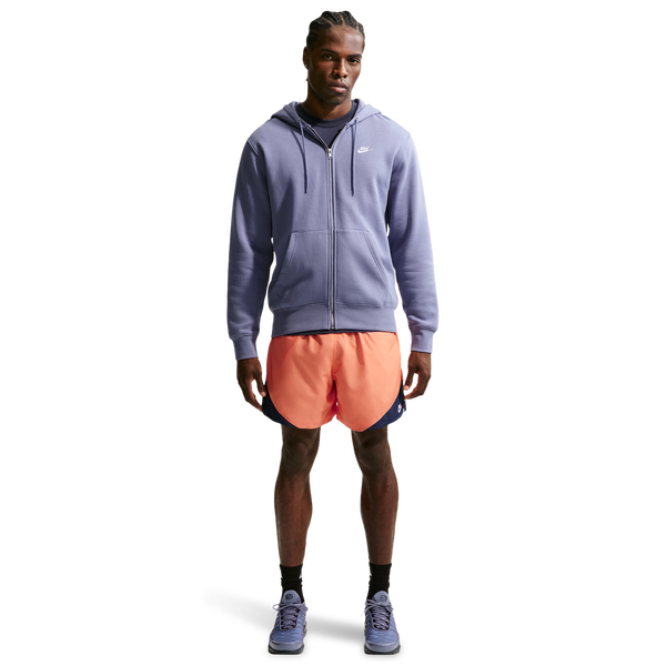 Nike Windrunner Woven Lightweight Short - Men's - Midnight Navy/Orange Frost/White - Image 4
