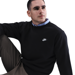 Nike Club Crew - Men's - Black/White
