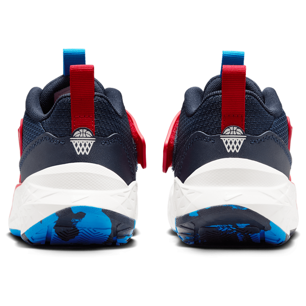 Nike Hustle D 12 - Boys' Preschool - Sail/University Red/Team Navy - Image 3
