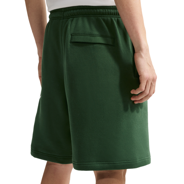 Nike Solo Swoosh Fleece Shorts - Men's - Fir/Fir/White - Image 2