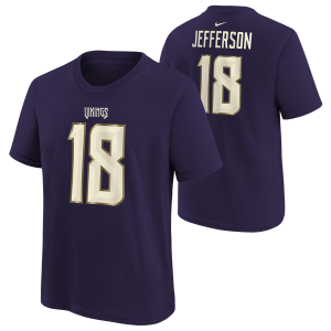 Nike Vikings NFL Rival Short Sleeve T-Shirt - Boys' Grade School - Purple
