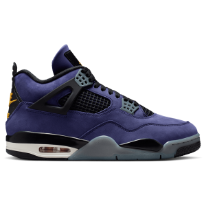 Jordan Retro 4 Lakers - Men's - Purple/Black/Yellow