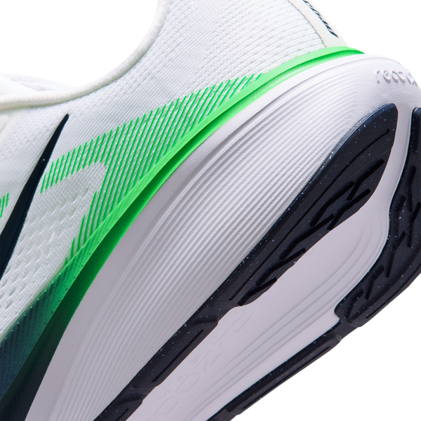 Nike Air Zoom Pegasus 42 - Boys' Grade School - White/Midnight Navy/Green Spark - Image 8