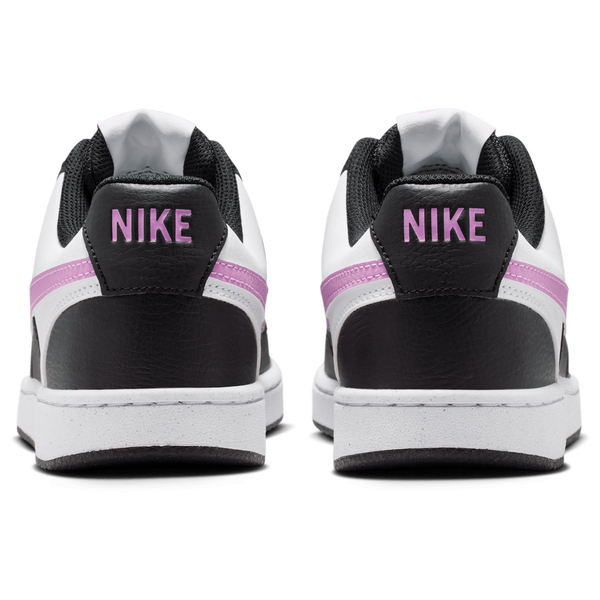 Nike Court Vision Low - Women's - Black/Lt Magenta/White - Image 3
