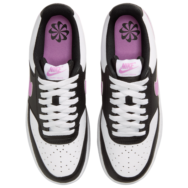 Nike Court Vision Low - Women's - Black/Lt Magenta/White - Image 4