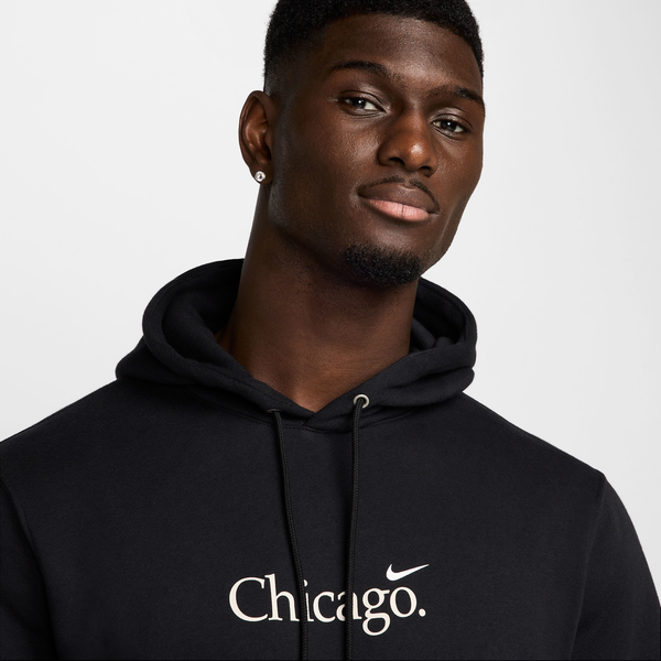 Nike Chi Club Pullover BB Hoodie - Men's - Black/White - Image 3