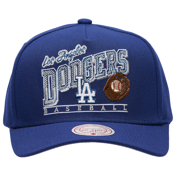 Mitchell & Ness Dodgers Baseline Pro Pinch Cap - Adult - Blue - Image 2